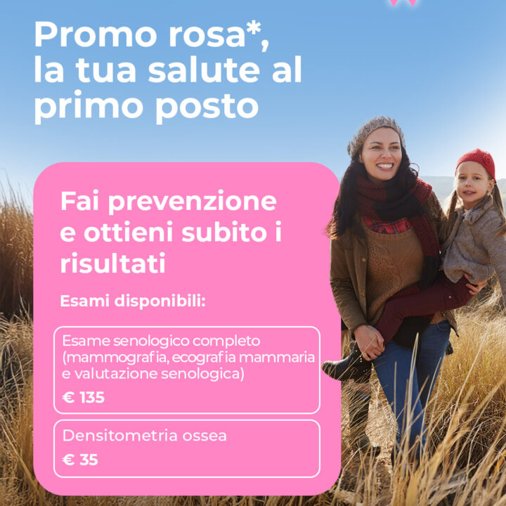 Promo rosa donne CEMS esame senologico completo e densitometria ossea